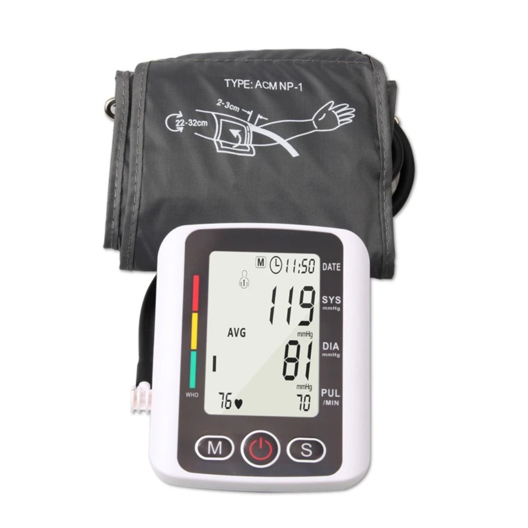 Tensiómetro Digital Automático MediSalud PRO© | Medidor de Presión y Pulso con USB