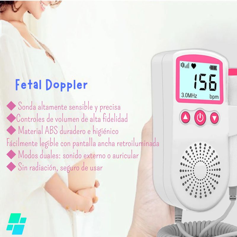 Doppler Fetal Ultrasonido Pro© Monitor De Latidos del corazón de tu bebe durante el embarazo💚