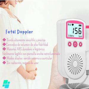 Doppler Fetal Ultrasonido Pro© Monitor De Latidos del corazón de tu bebe durante el embarazo💚