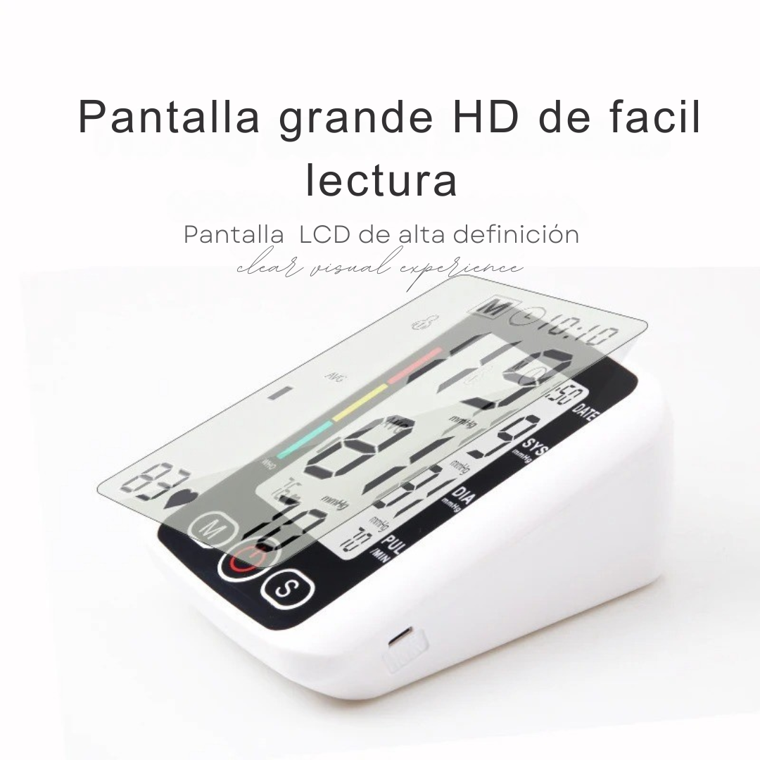 Tensiómetro Digital Automático MediSalud PRO© | Medidor de Presión y Pulso con USB