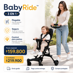 Coche Triciclo Plegable BabyRide™ 3 en 1 para Bebé
