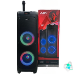 🔥 Torre de sonido NIA TECNOLOGY™  DOBLE PARLANTE de 8 pulgadas Alta Potencia | 15.000W PMPO |