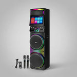 🔥   Torre de Sonido GEDI-G  1423 de 90.000 WATS DE Potencia con Luces LED RGB Y Pantalla Táctil 15.4” +