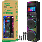 🔥   Torre de Sonido GEDI-G  1423 de 90.000 WATS DE Potencia con Luces LED RGB Y Pantalla Táctil 15.4” +