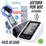 Tensiómetro Digital Automático MediSalud PRO© | Medidor de Presión y Pulso con USB Y OXIMETRO SATURADOR