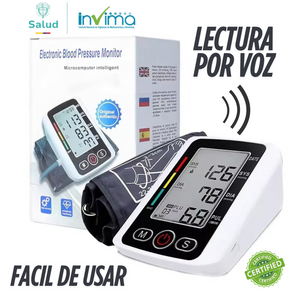 Tensiómetro Digital Automático MediSalud PRO© | Medidor de Presión y Pulso con USB