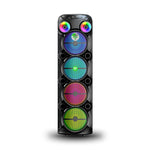 🔥 Torre de sonido DP-2837™  |4  PARLANTES  de 8 pulgadas Alta Potencia | 24.000W PMPO.